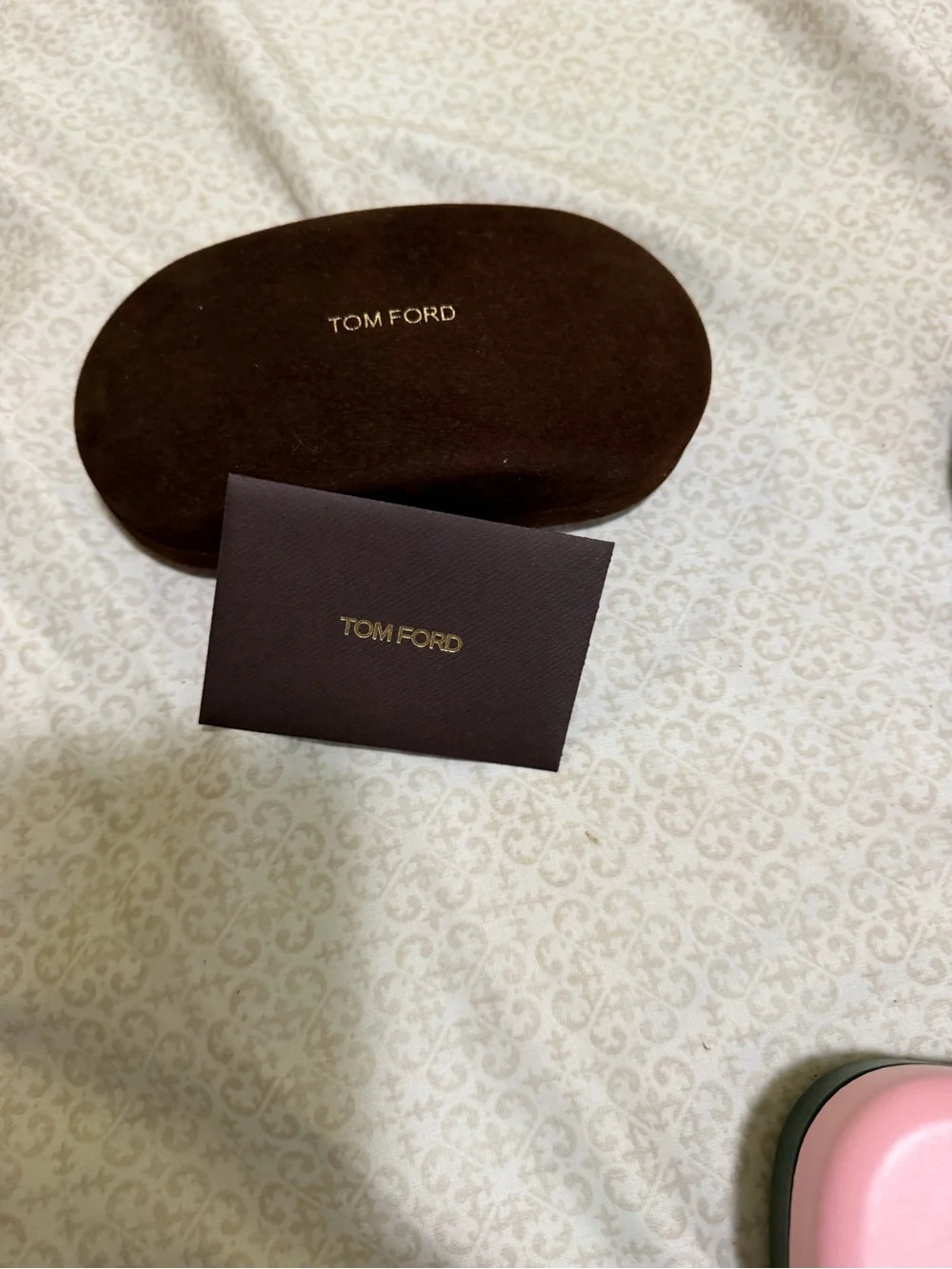 Tom Ford Transparent Pink Cat-Eye Sunglasses with Mirrored Lenses